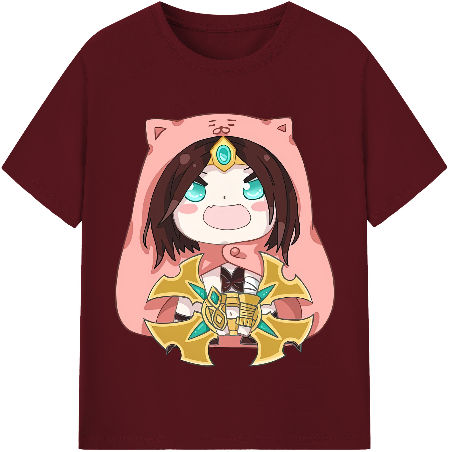 リーグ・オブ・レジェンド League of Legends LOL 綿100％半袖Tシャツ（フロントプリント）